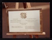 Plaque for dedication of the United States Coast Guard Auxiliary National Supply Center